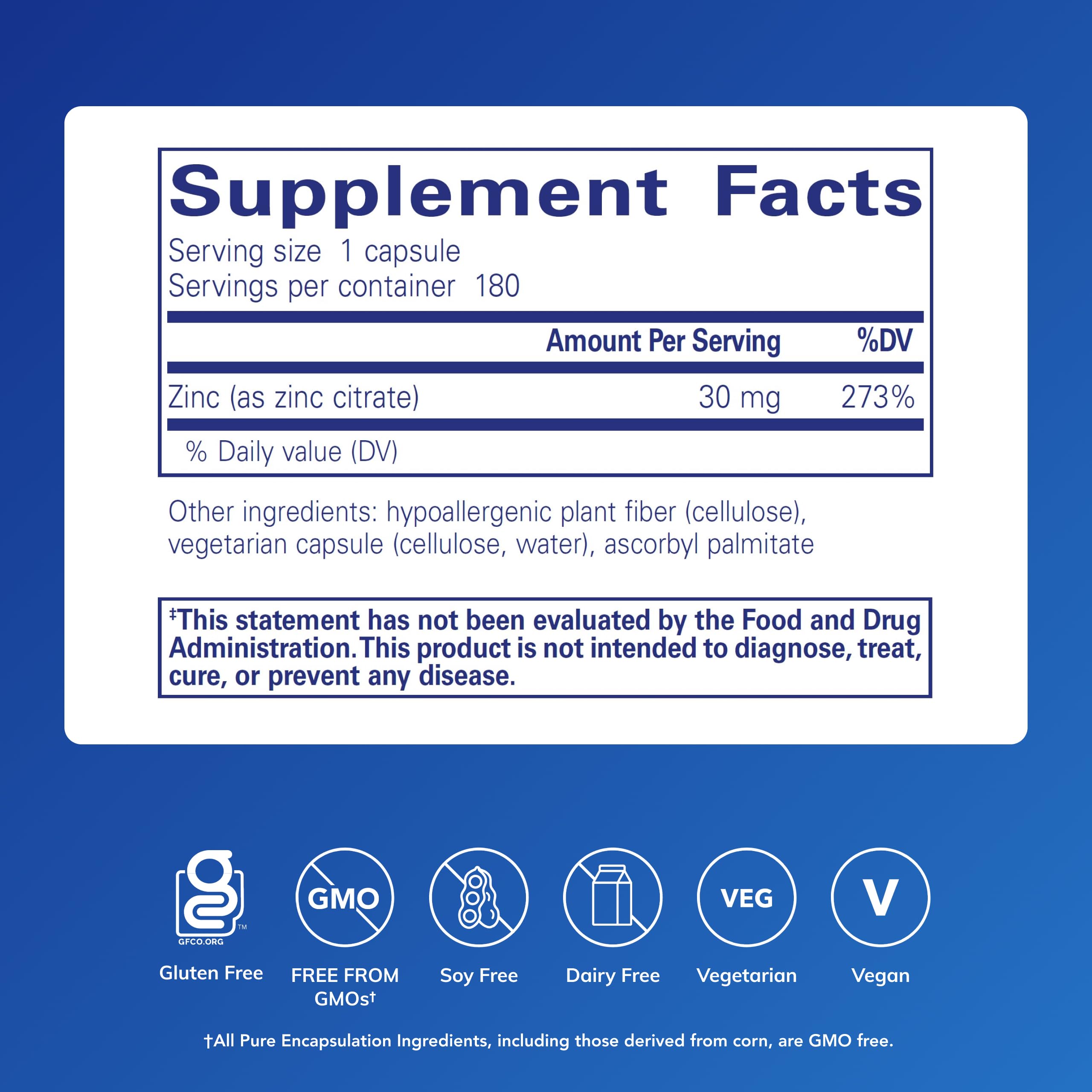 Pure Encapsulations cápsula en primer plano con textura y formato fácil de tragar
