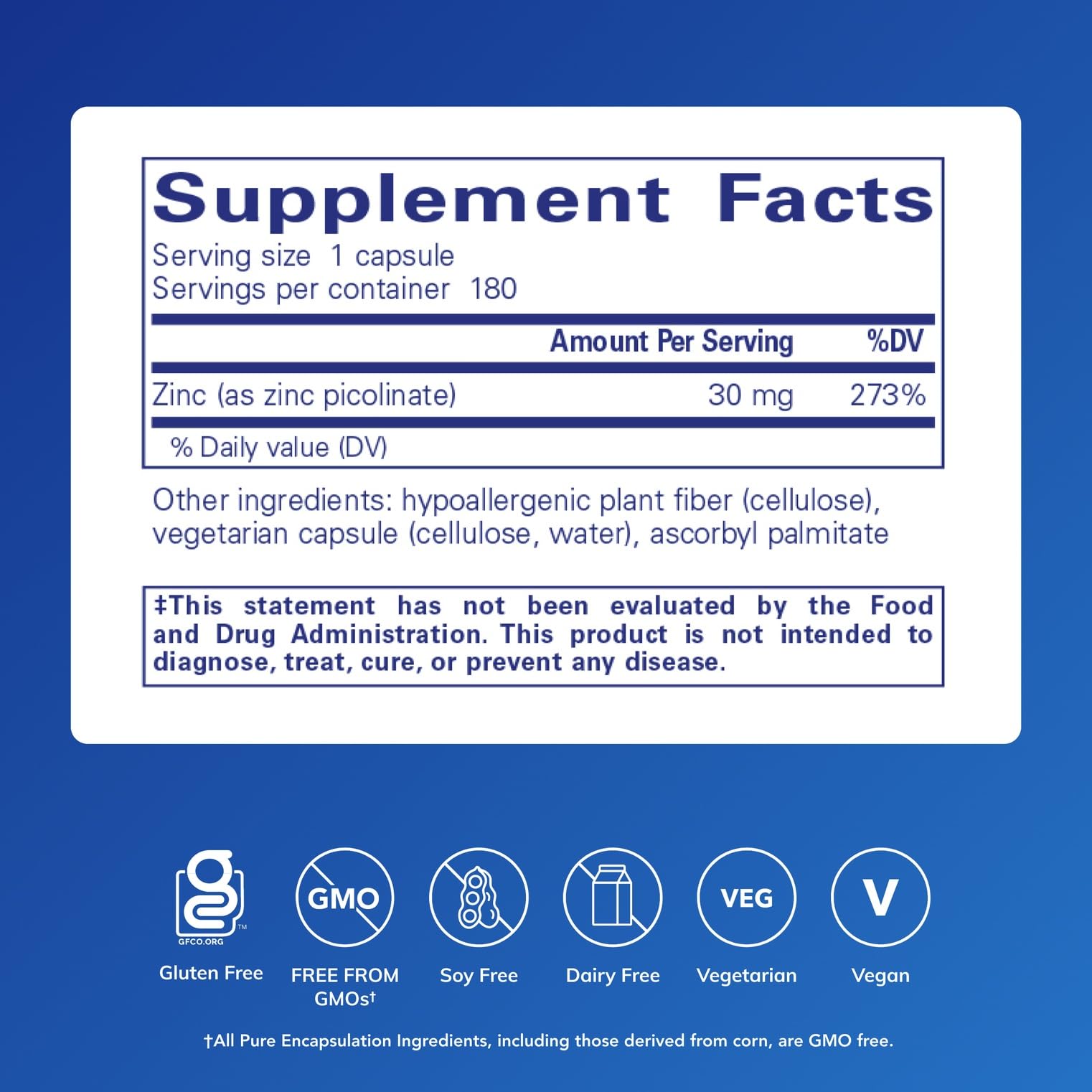 Pure Encapsulations cápsula en mano indicando dosificación práctica y confianza