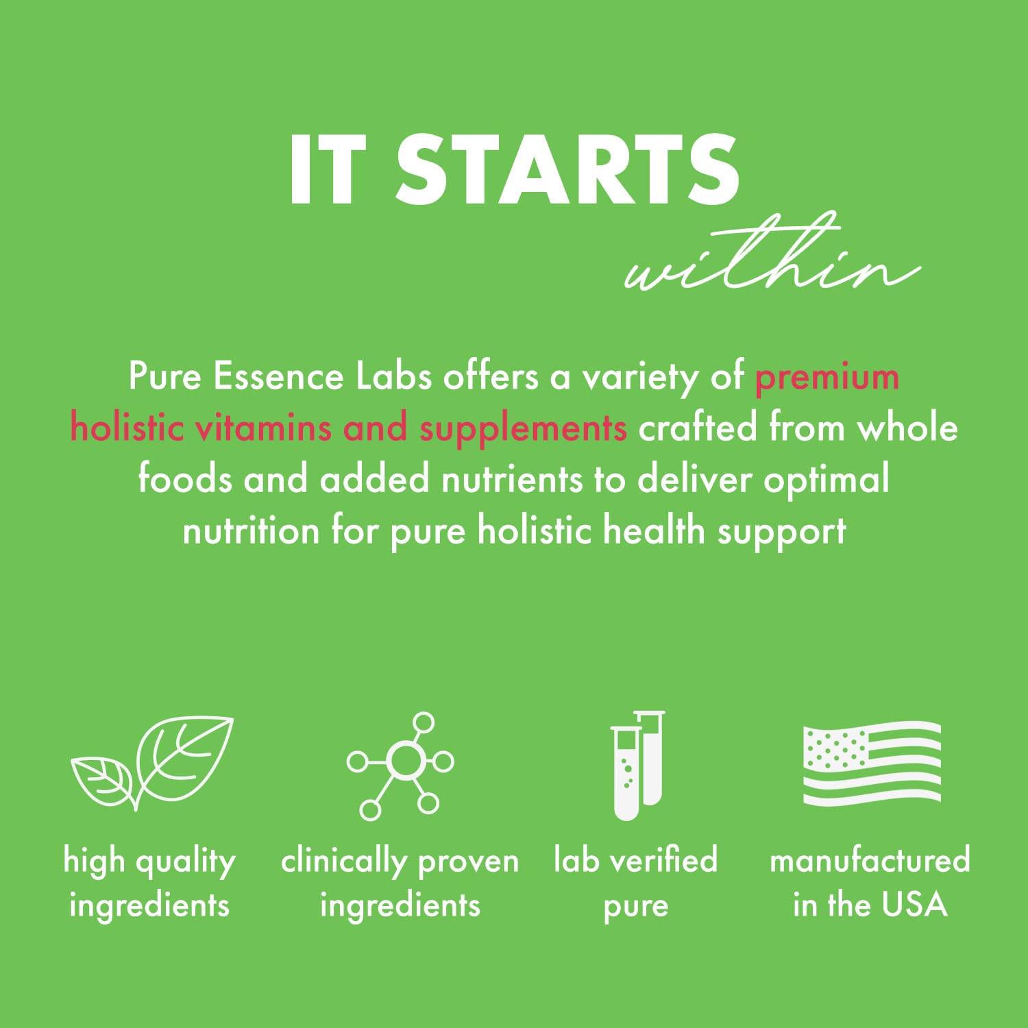 Pure Essence Labs producto en escena de descanso para apoyar la relajación