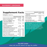 Etiqueta de PURE ESSENCE LABS con información nutricional visible y lista de ingredientes