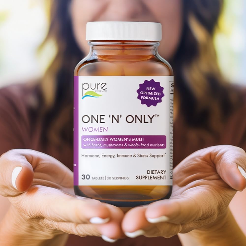 PURE ESSENCE LABS etiqueta nutricional con ingredientes clave visibles