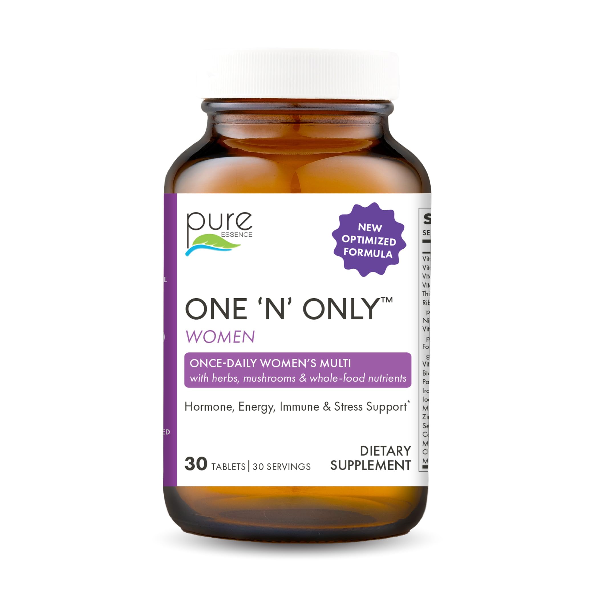 PURE ESSENCE LABS frente del empaque mostrando diseño y conveniencia