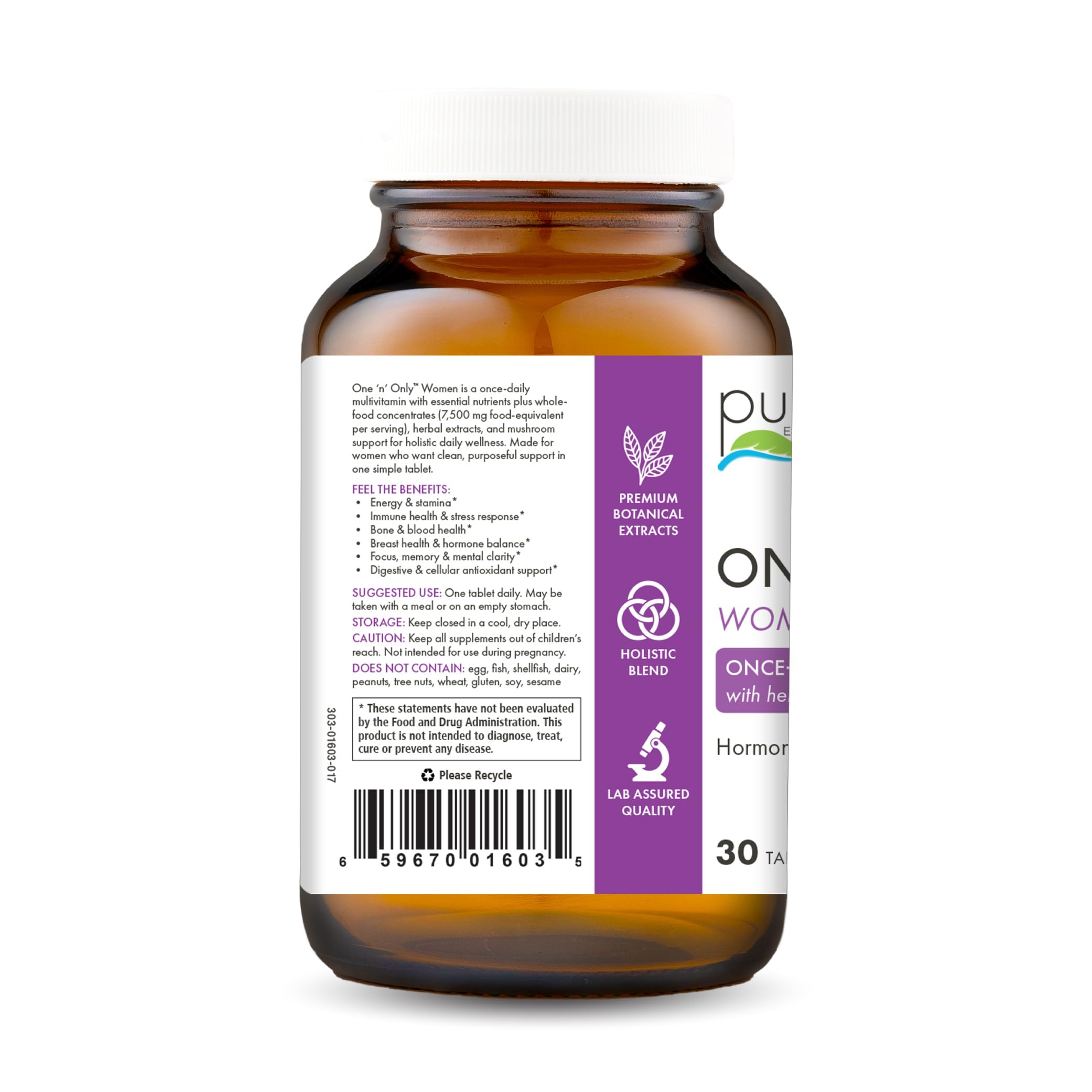 PURE ESSENCE LABS textura del comprimido para apreciar formato y calidad