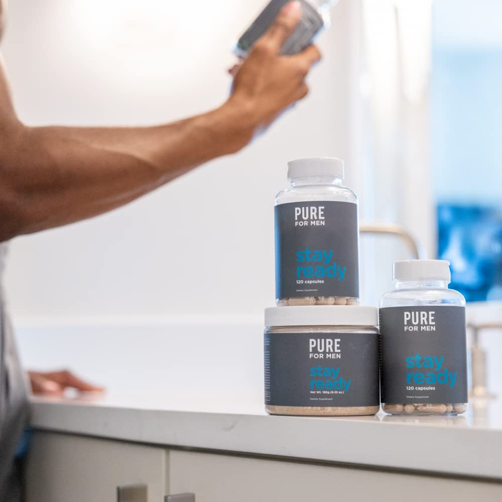 Pure for Men en ambiente de cocina transmitiendo rutina diaria
