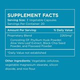 Pure for Men mezcla de psyllium, chía y linaza destacando aporte de fibra