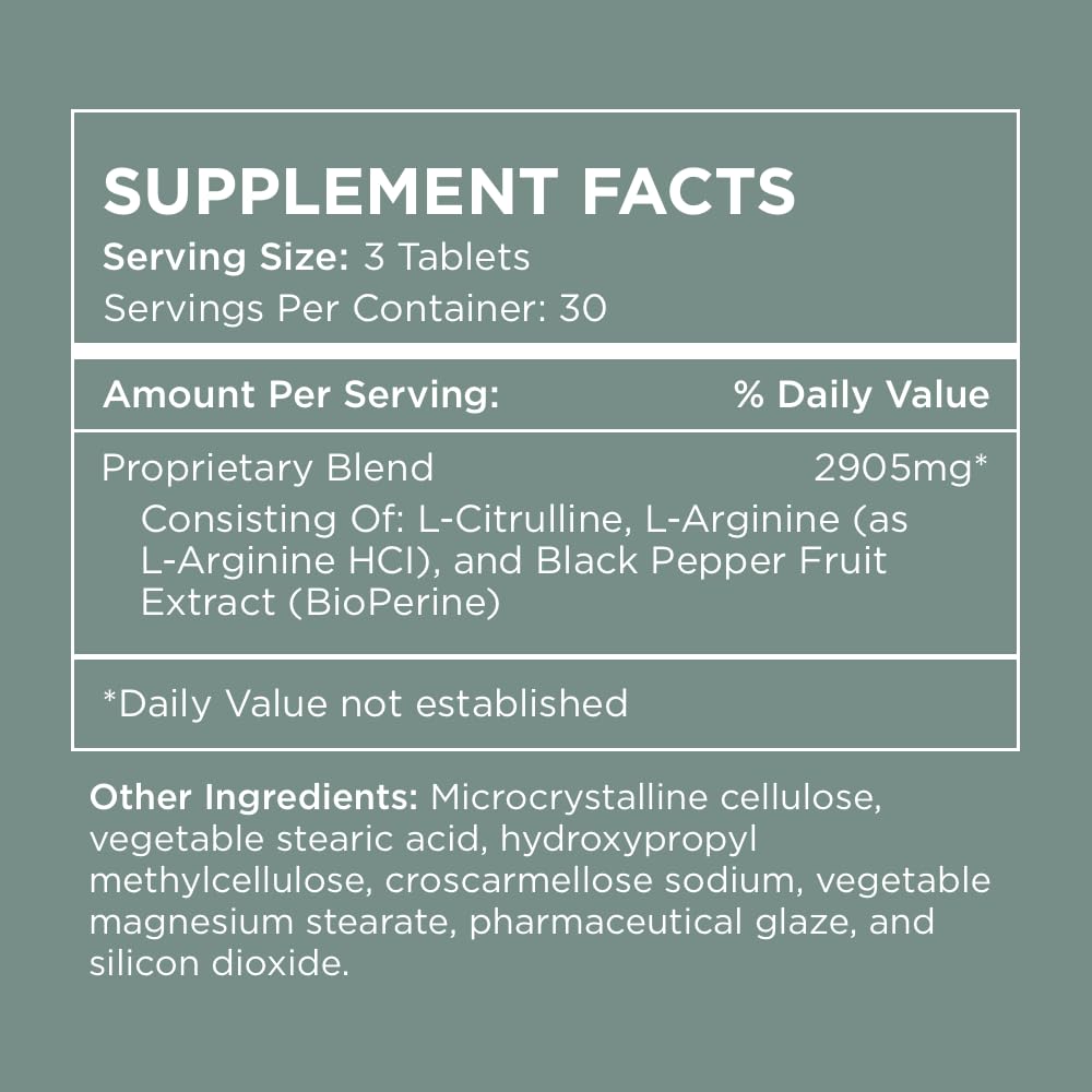 Pure for Men ingredientes L-Arginina y L-Citrulina ilustrados claro