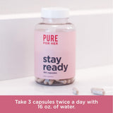 Pure for Men cápsula en mano para comparar tamaño y llevar cómodo