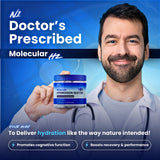 PURE HEALTH MAX comparación de tamaño con una botella para visualizar cantidad y escala