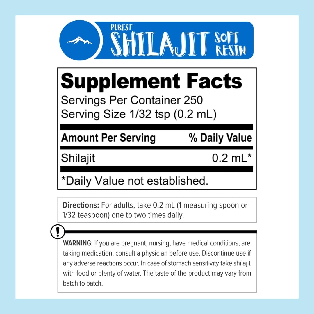 Pure Himalayan Shilajit comparación de tamaño del frasco 15 g para referencia
