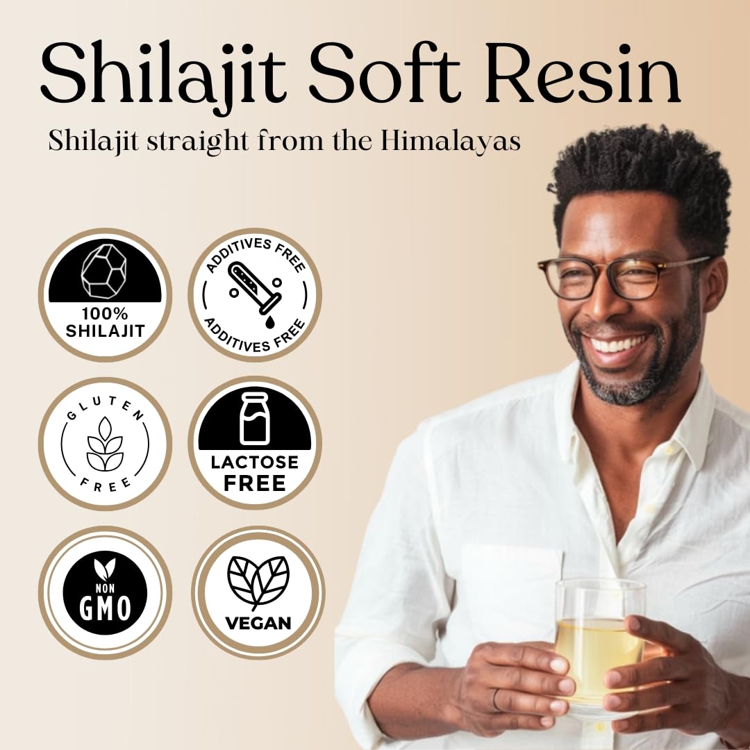 Pure Himalayan Shilajit cucharita dosificadora incluida para medición precisa
