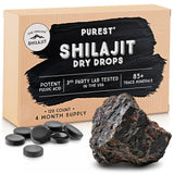 Pure Himalayan Shilajit empaque frontal mostrando conveniencia y pureza