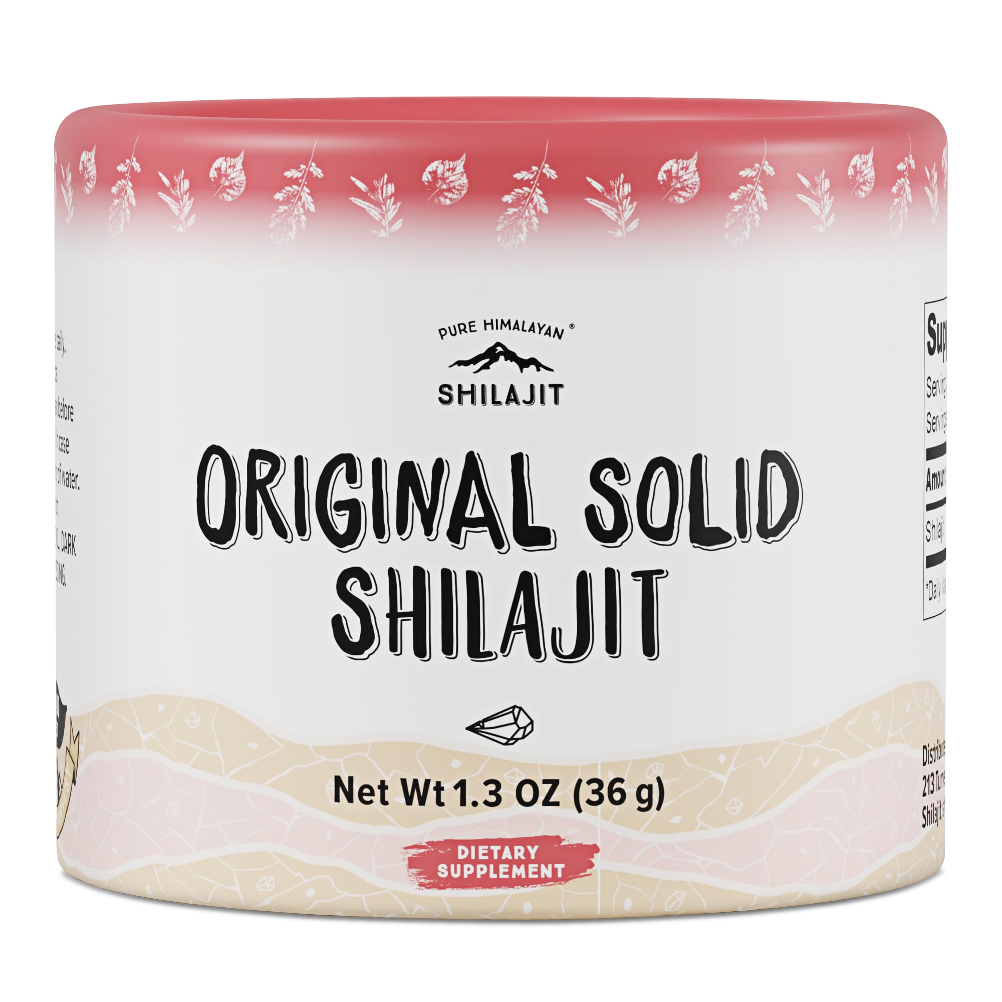 Pure Himalayan Shilajit tarro frontal mostrando presentación y calidad