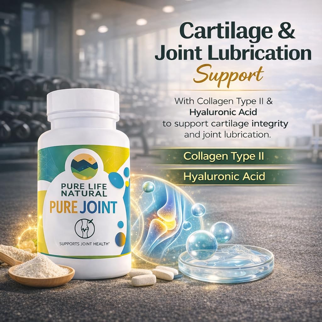 PURE LIFE NATURAL ingredientes clave como glucosamina y condroitina presentados