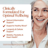 Pure Micronutrients botella y etiqueta legible enfatizando cúrcuma orgánica y BCM-95