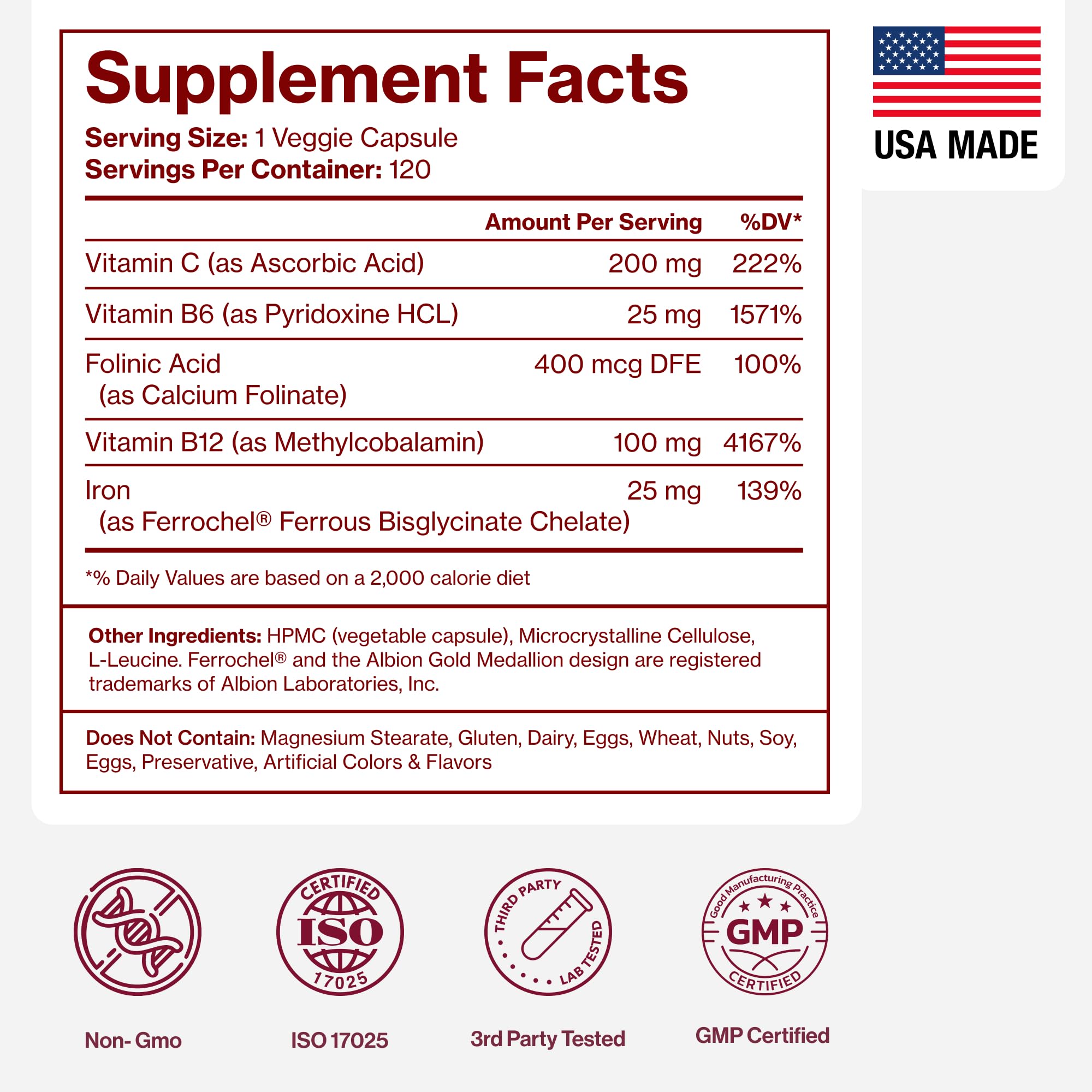 Pure Micronutrients ingredientes ordenados evidenciando calidad