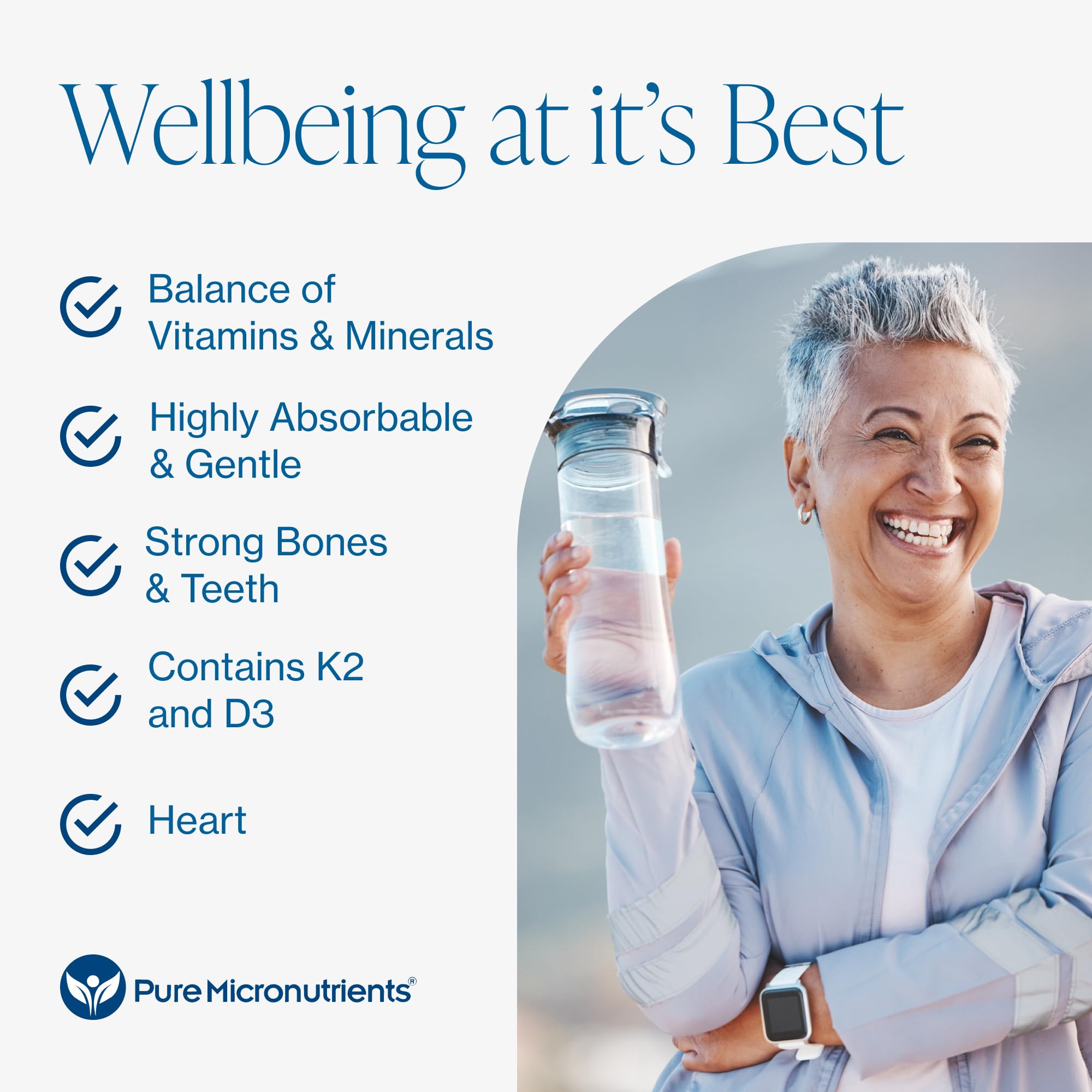 Pure Micronutrients detalle del recubrimiento sedoso para mejor ingestión