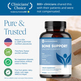 Pure Micronutrients tableta en mano que demuestra tamaño fácil de tragar