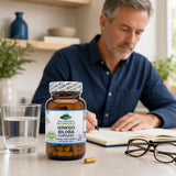 Pure Mountain Botanicals cápsula abierta mostrando contenido íntegro