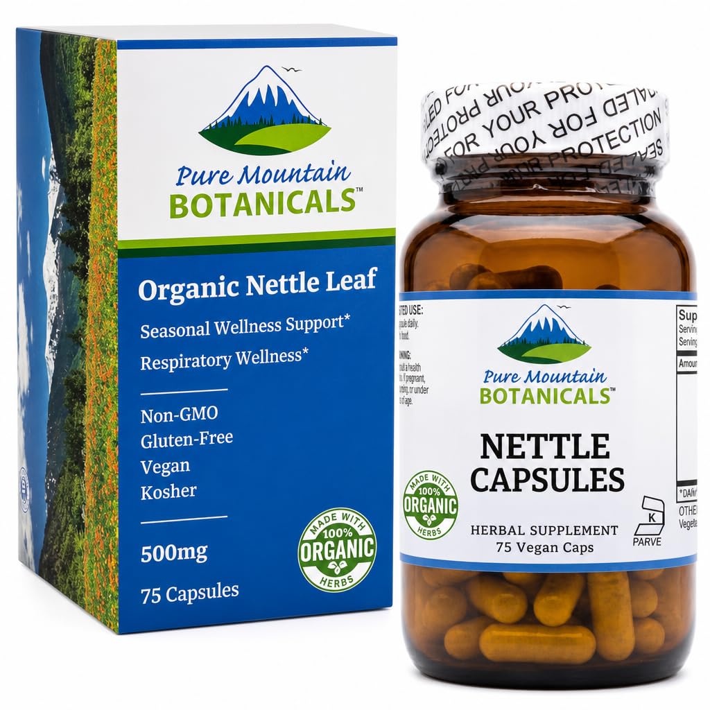 Pure Mountain Botanicals frasco en mesa de desayuno sugeriendo integración diaria