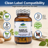 Pure Mountain Botanicals etiqueta con sellos USDA Organic y KOF-K Kosher visibles