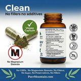 Pure Mountain Botanicals hojas de bilberry orgánica para destacar origen natural