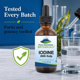Pure Mountain Botanicals frasco junto a una regla, compara tamaño y duración