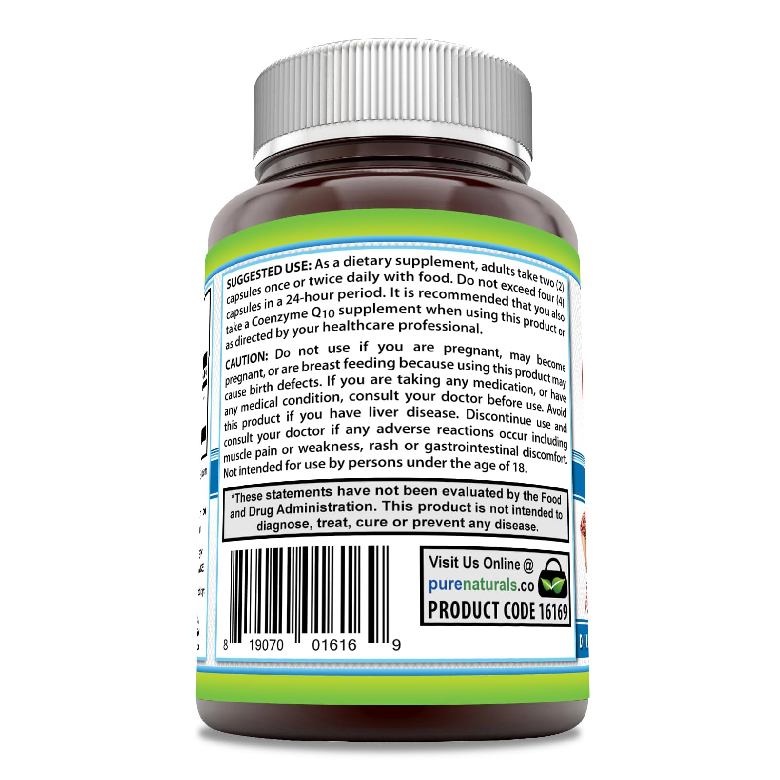 Pure Naturals cápsula en mano demostrando tamaño y facilidad de uso