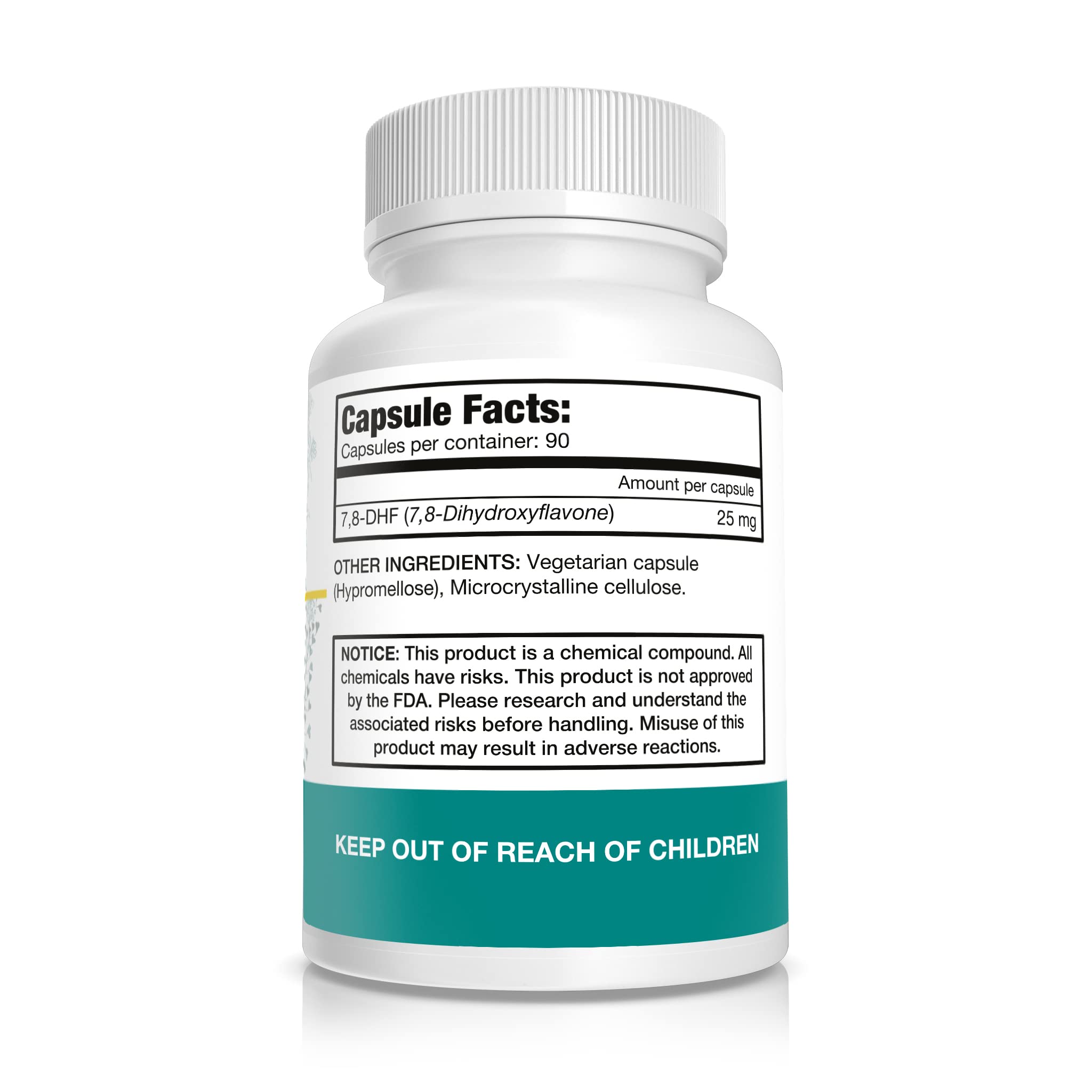 Pure Nootropics cápsula vegetariana primer plano detalle y textura segura
