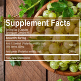 Pure Nutrition etiqueta nutricional enfocada en extracto estandarizado 45% taninos