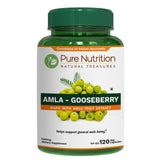 Pure Nutrition envase frontal de Amla mostrando presentación y beneficio vegano
