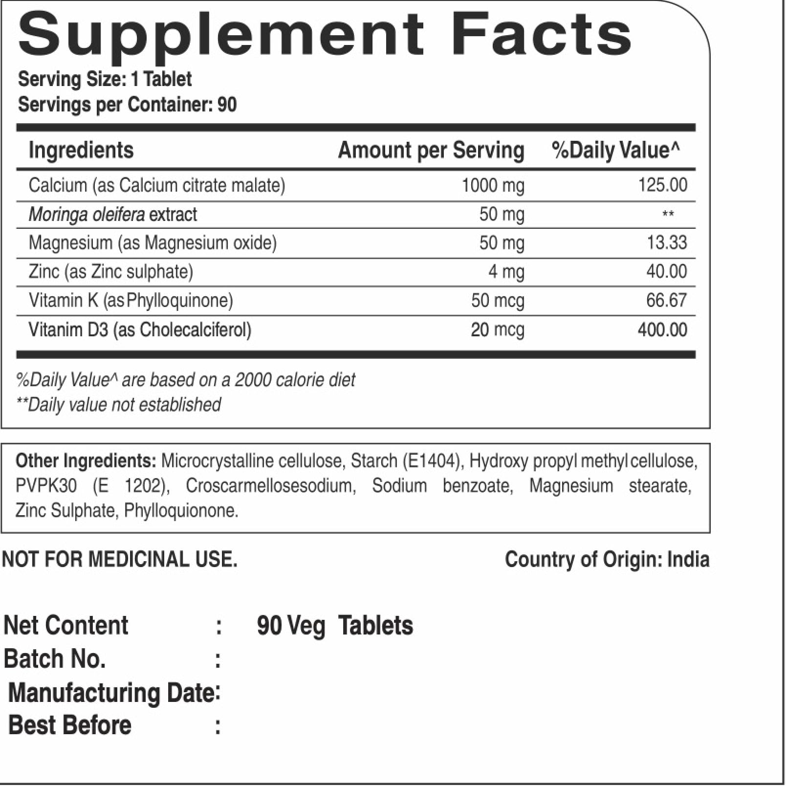 Pure Nutrition frasco abierto con tabletas accesibles y cómodo uso