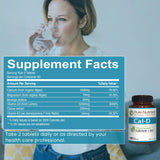Pure Nutrition tableta en mano para comparar tamaño y facilidad de uso