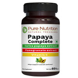 Pure Nutrition Papaya Complete frente del envase mostrando presentación y beneficio digestivo