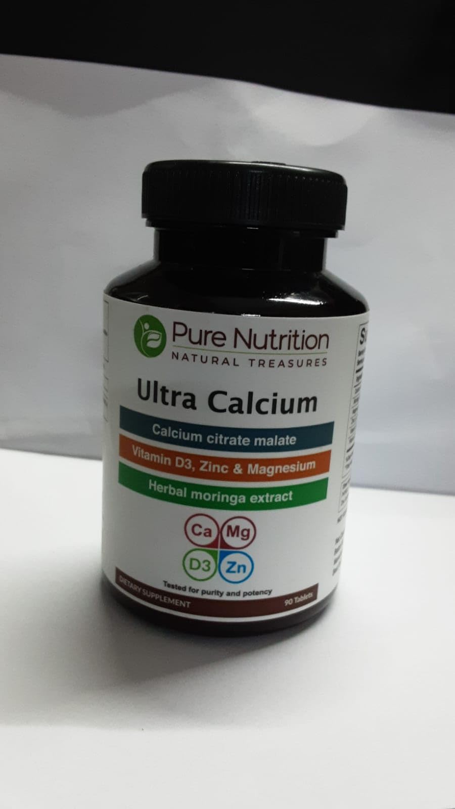Pure Nutrition textura de la tableta para ver acabado y calidad