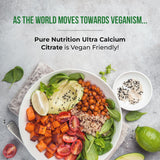 PURE NUTRITION estilo de vida: suplemento sobre mesa de cocina saludable
