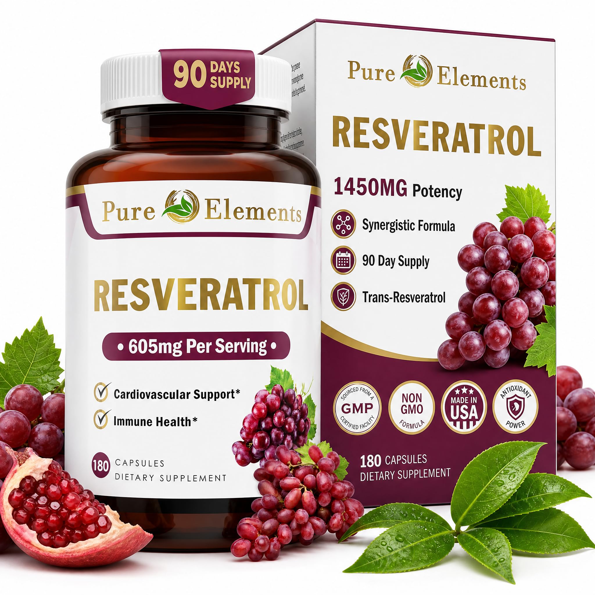 Pure Organic Elements etiqueta con información nutricional y claridad de ingredientes