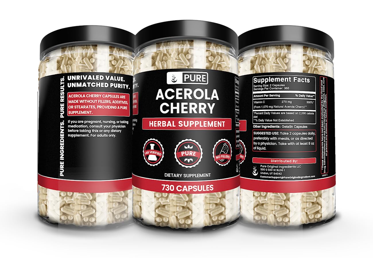 Pure Original Ingredients mano sosteniendo cápsulas para comparar tamaño y conveniencia