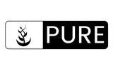PURE ORIGINAL INGREDIENTS frasco en encuadre de cocina, uso cotidiano y almacenamiento seguro
