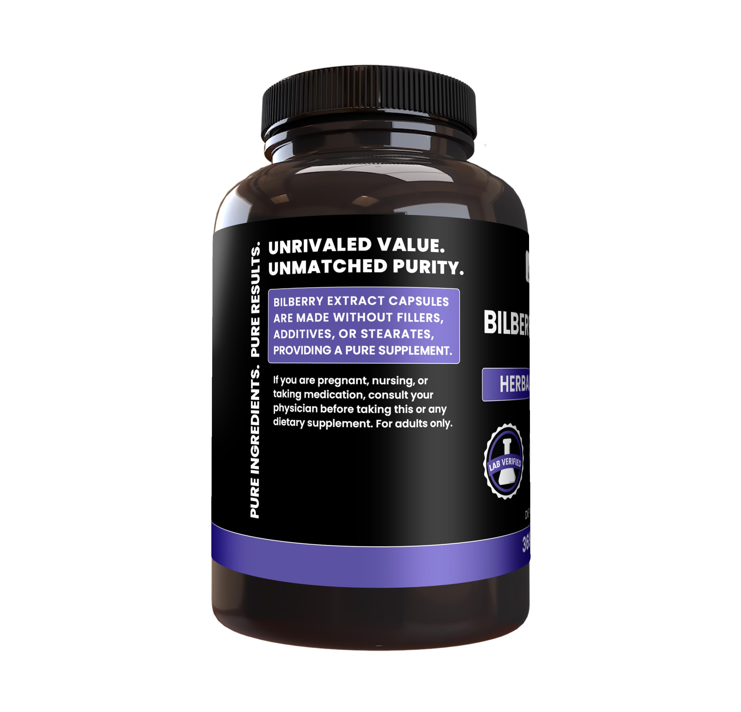 Pure Original Ingredients cápsula en mano para comparar tamaño y facilidad de ingesta