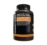 PURE ORIGINAL INGREDIENTS cápsula en mano para comparar tamaño y dosificación cómoda