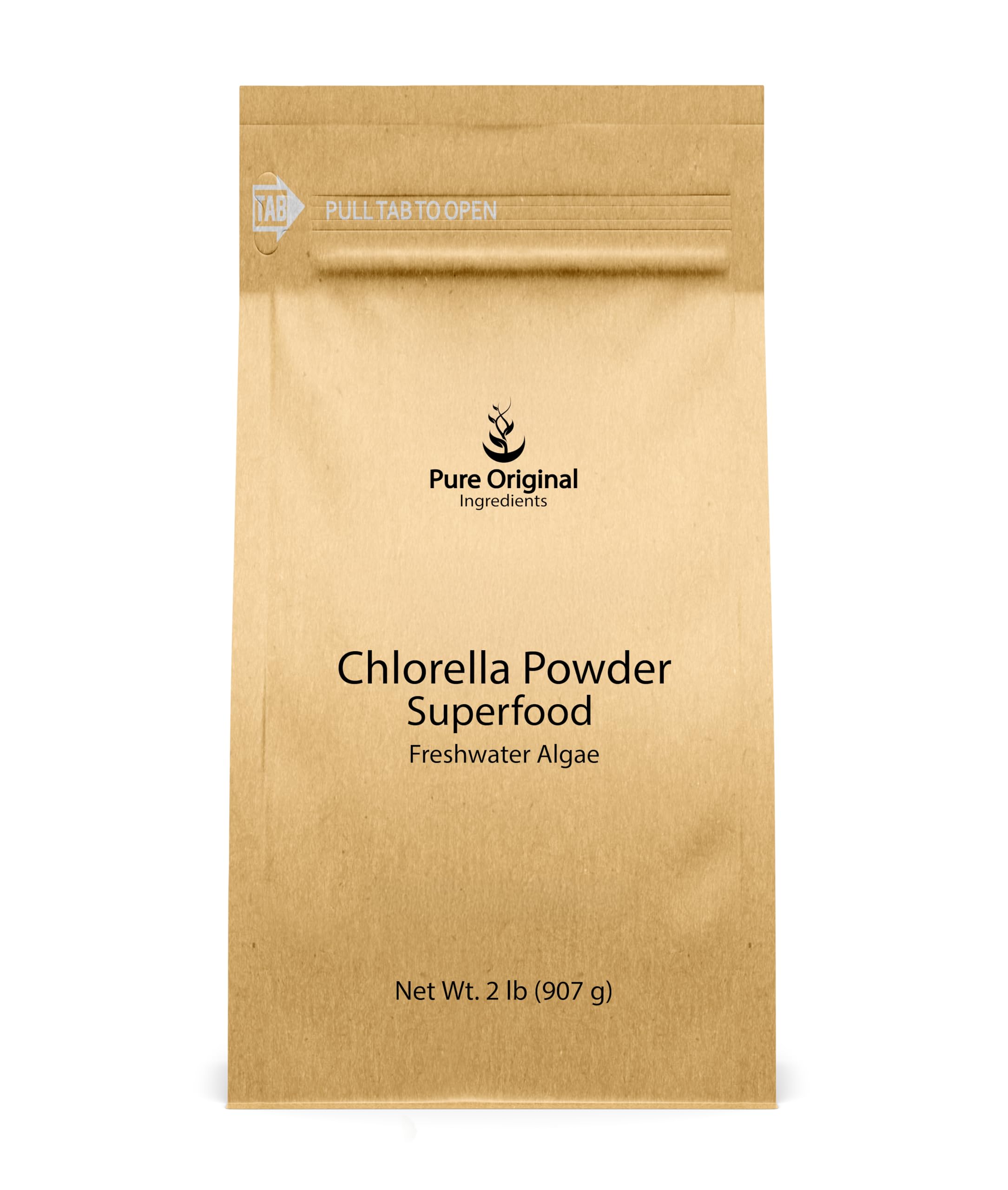 PURE ORIGINAL INGREDIENTS empaque frontal mostrando polvo puro y tamaño 2 lb