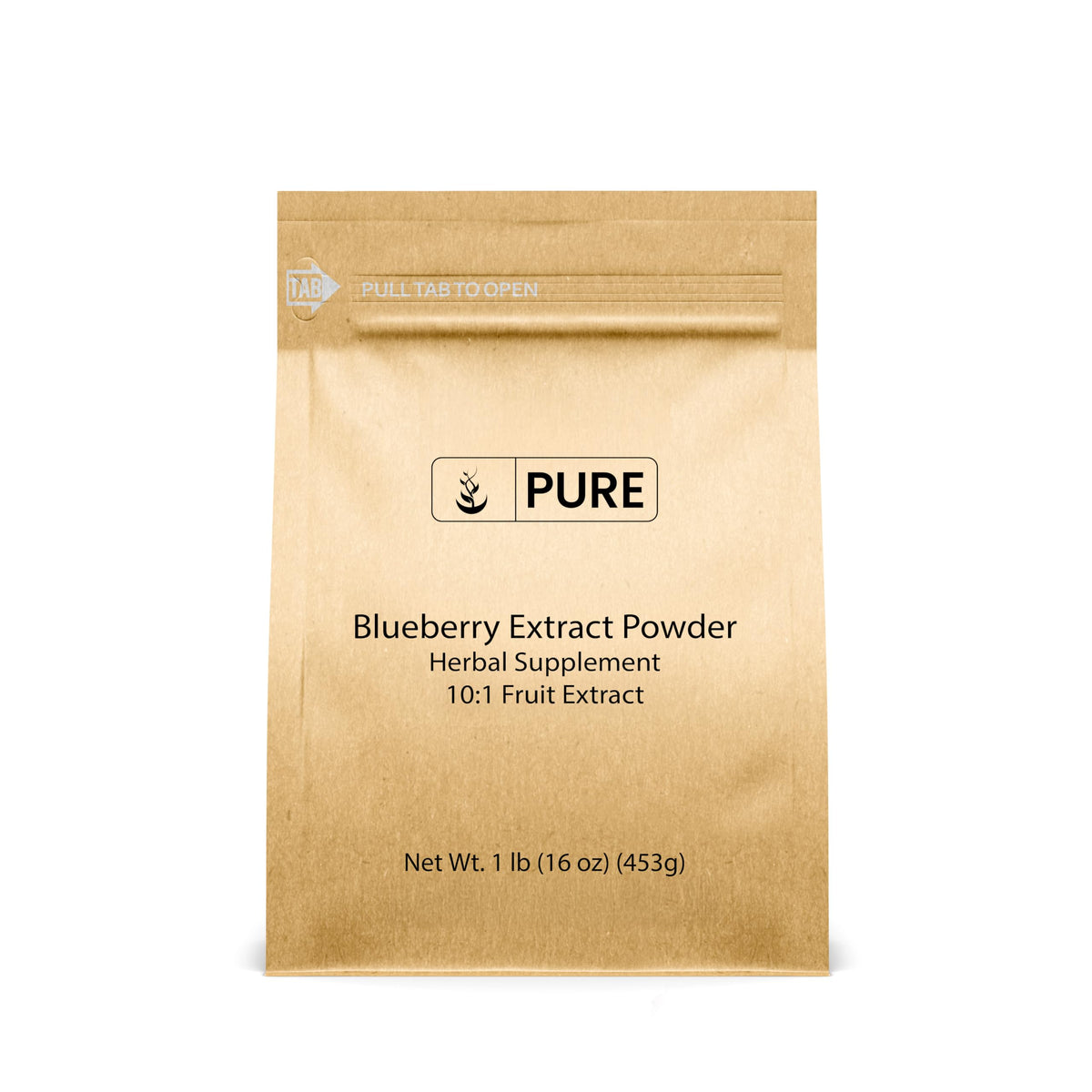PURE ORIGINAL INGREDIENTS frente del empaque mostrando 1 lb y pureza