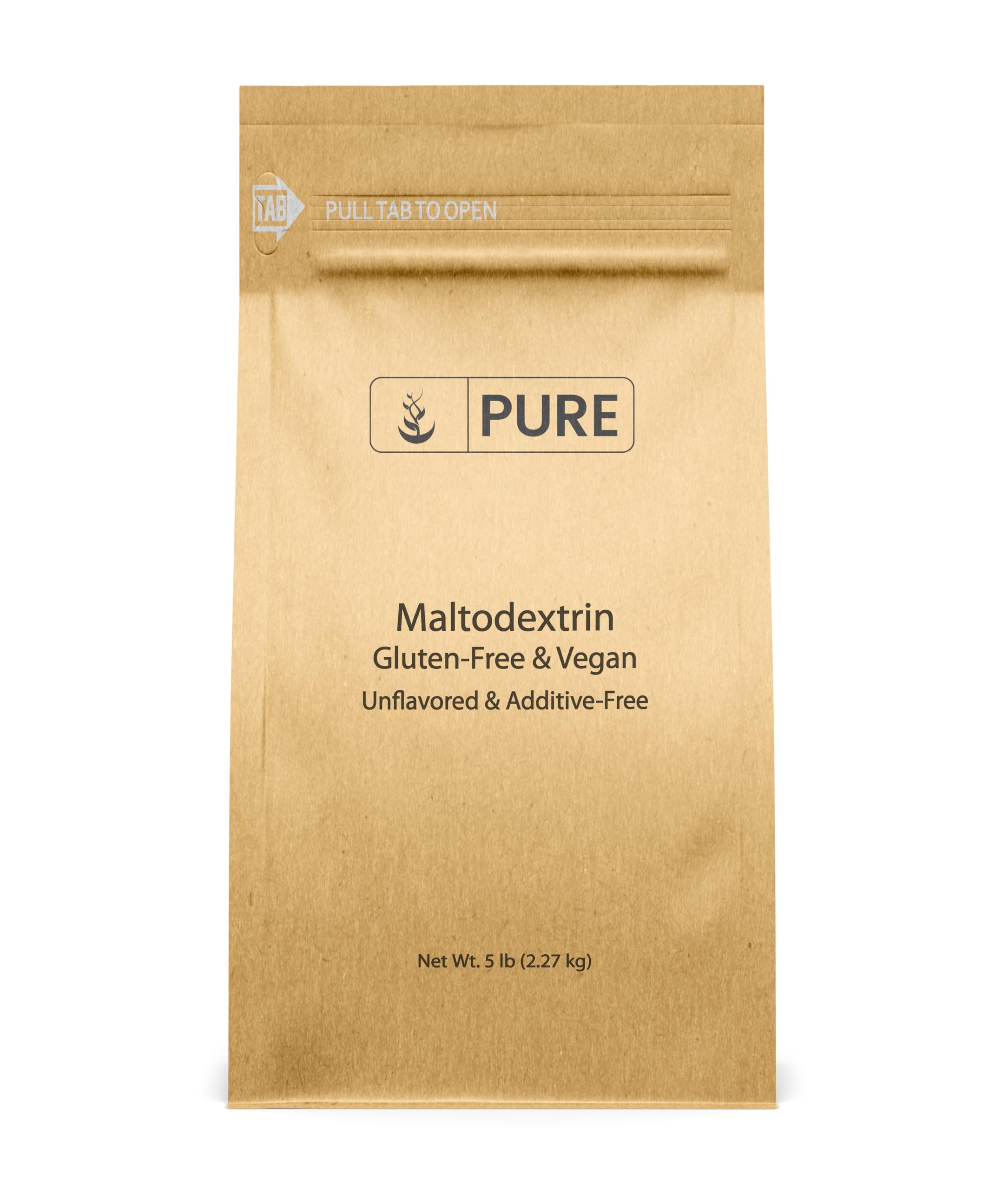 Pure Original Ingredients frente del empaque mostrando tamaño de 5 lb y pureza