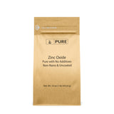 Pure Original Ingredients óxido de zinc frente del empaque, envase limpio y práctico