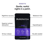Pure Patch detalle de la textura adhesiva que garantiza comodidad nocturna
