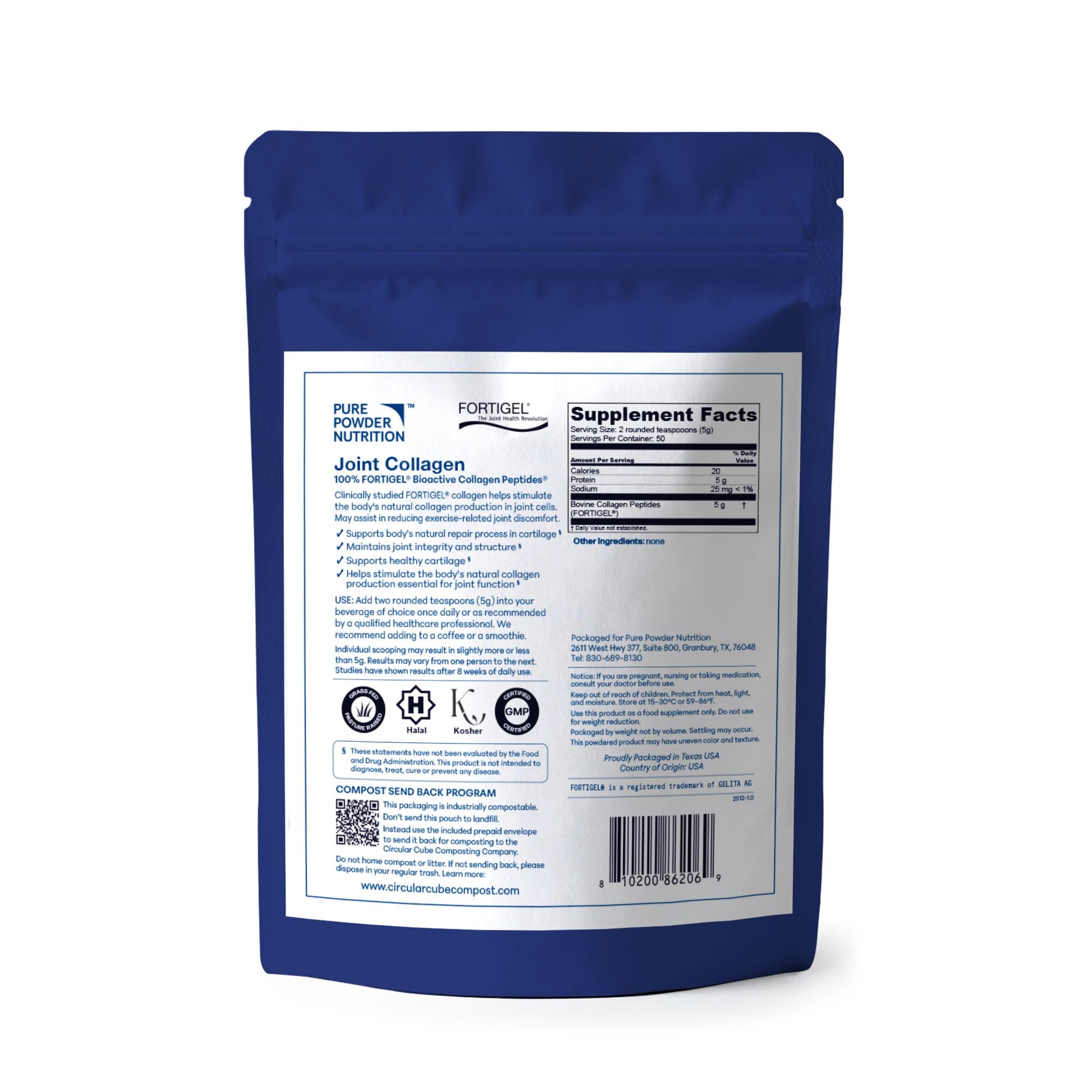 Pure Powder Nutrition polvo en primer plano textura fina fácil de mezclar y usar
