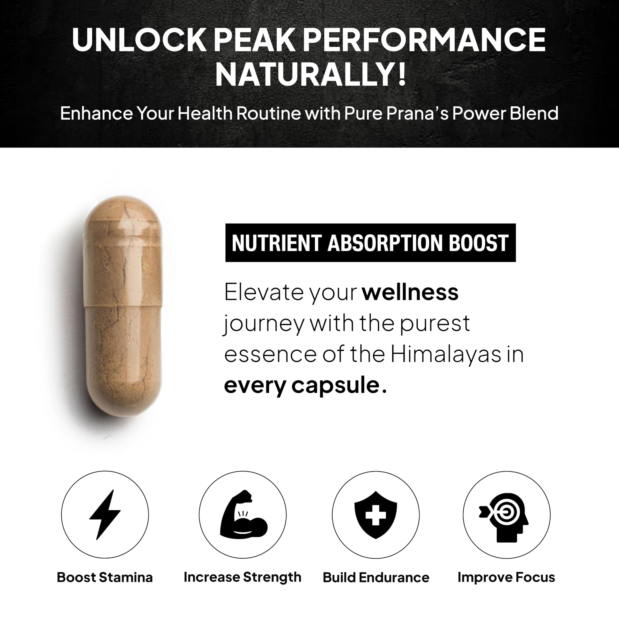Pure Prana uso en gimnasio sugiere apoyo para entrenamiento