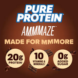 Pure Protein detalle del topping crujiente que añade textura y sabor
