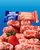 Pure Protein AMMMAZE etiqueta nutricional destacando 20 g proteína y sin azúcares añadidos