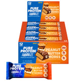 Pure Protein barrita AMMMAZE frente mostrando envoltorio y etiqueta visible, conveniencia nutritiva